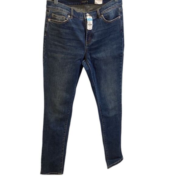 J. McLaughlin Jaycie Jeans Medium Denim Blue Stretch Size 6 - Picture 3 of 10